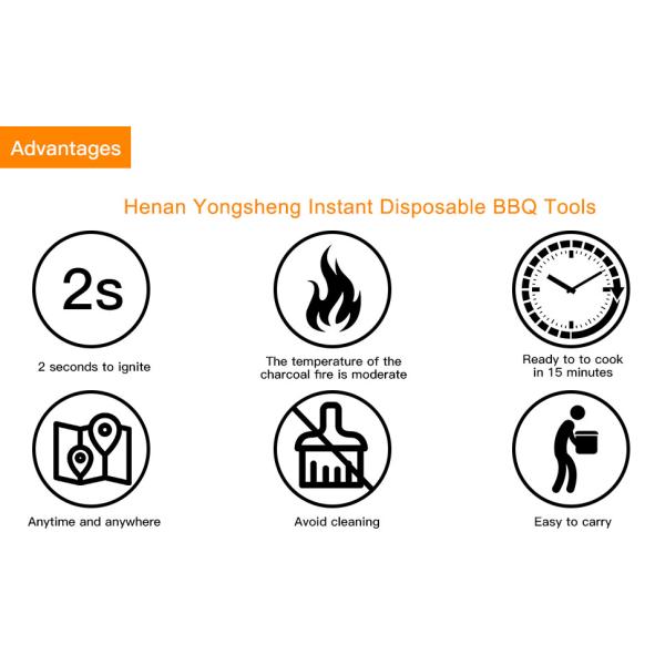 90 минут одноразовый угольный барбекю гриль портативный одноразовый гриль рядом со мной