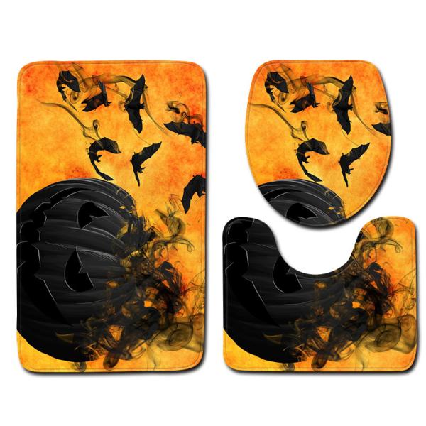 45cm*75cm Toilet Mat Set Absorbent Non Slip Restroom Rug Set