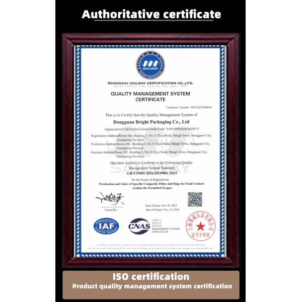 Sacs en papier d'aluminium imprimés sur mesure Emballage approuvé par la FDA pour les aliments Pharmacie et café Sacs debout avec fermeture à glissière / soupape MOQ 100+