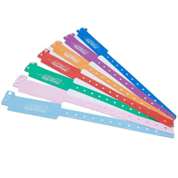 DDjoy Festival Events Printing Custom Vinyl PVC Plastic Bracelet for VIP Admission