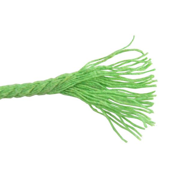 Зелёная 3-х нитейная витая нейлоновая веревка 3-миллиметровая макрамовая хлопчатовая веревка