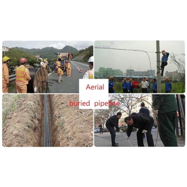 Single Mode 12 Core Outdoor Fiber Optic Cable For Telecommunication