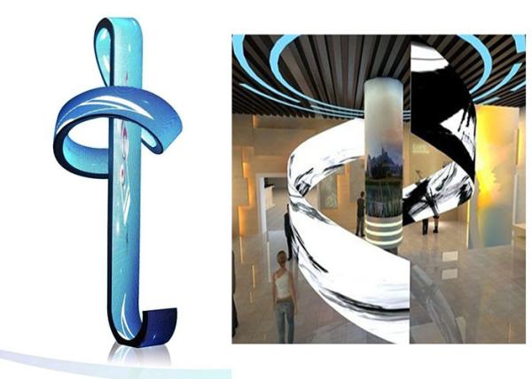 Light weight P2.5 Flexible Led Display for making ideal shape screen