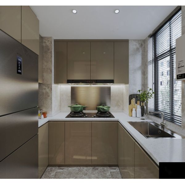 2026 Modern Furniture Luxury Customized Wood MDF Melamine Kitchen Cabinets