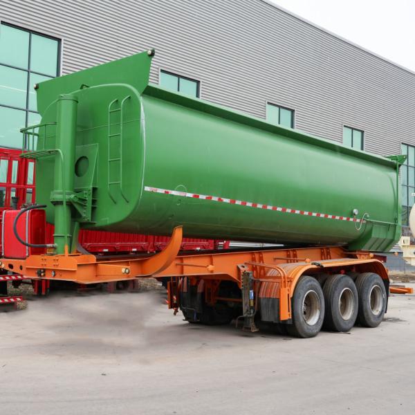 008 3 Axles 50ton Tipper Semi Dump Trailers with One Years After-sales Service 008