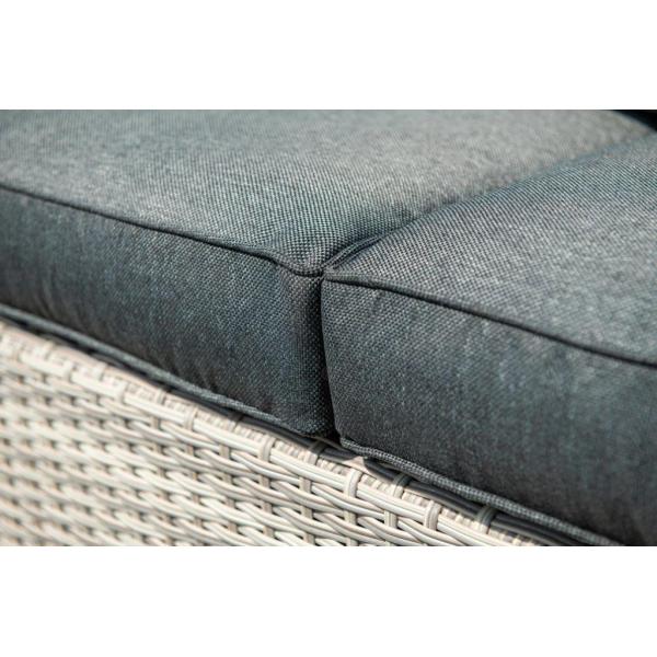 AJUNION Outdoor L Shape Rattan Corner Sofa Set Patio Furniture W155 x D85.5 x H65cm