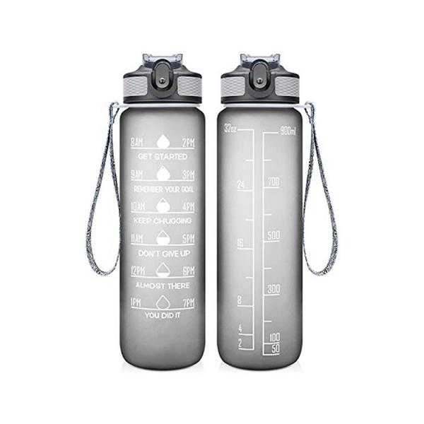 UV Heat Transfer Plastic Sports Water Bottles Round Cup Gym Sports Bottle