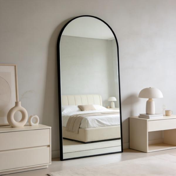 Kingstin French Retro Arch Full-Length Mirror | Luxury Home Decor Mirror Bedroom, Living Room, Light Luxury Home Decoration