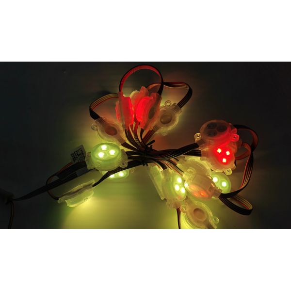 24V Low Voltage 30mm RGB LED Pixel Light IP67 Waterproof for Outdoor Playground Decoration