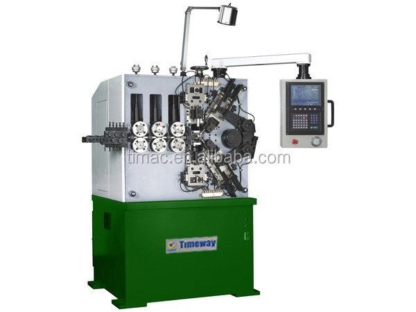 12-Axis Camless Universal CNC Coiling Spring Forming Machine with Wire Rotation