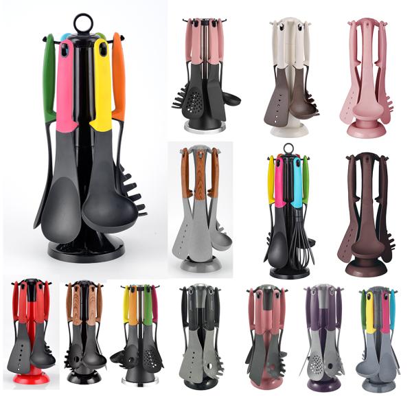 Cookware Sets Compact Nesting Nylon Kitchen Utensil Set Eco Friendly Kitchen Gadgets