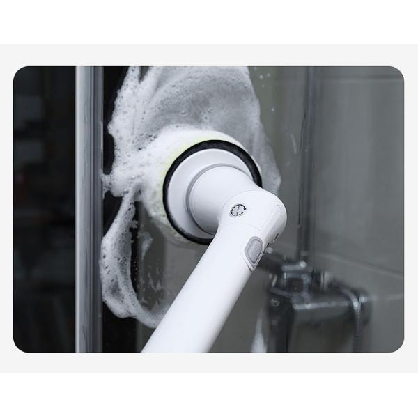 White Plastic Electric Cleaning Brush Set Top Selling Spin Scrubber for Deep Cleaning