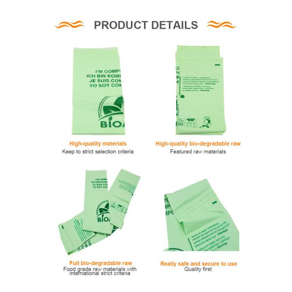 Gravnre Printing Plastic Packaging Bag Biodegradable Corn Starch Poly Bags