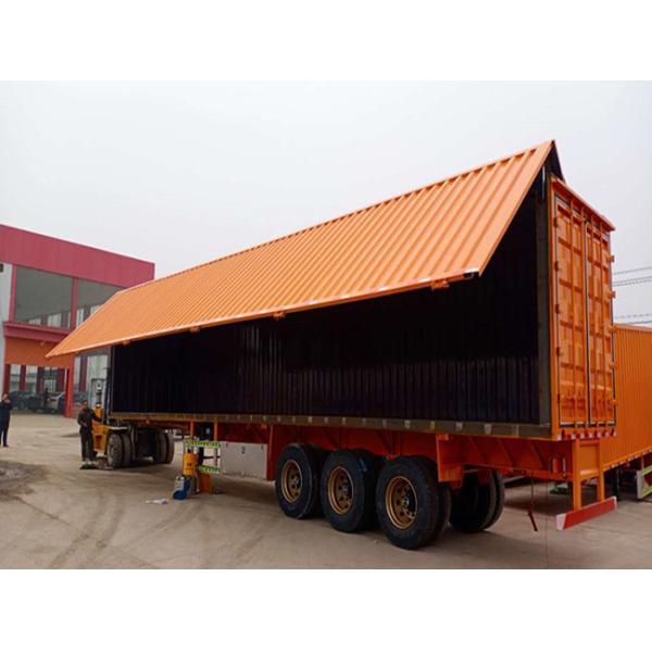 Nuevo tipo de furgoneta de 3 ejes de servicio utilitario de carga pesada remolques de carga de larga distancia remolque de transporte logístico