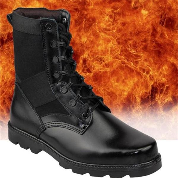 Breathable Mesh Leather Military Tactical Boots For Training Special Forces