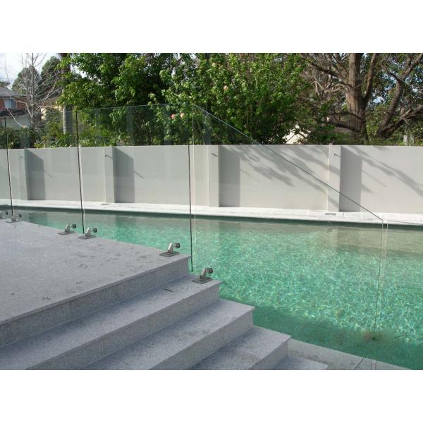 Outdoor Glass Railing Aluminium Tubular Balustrade
