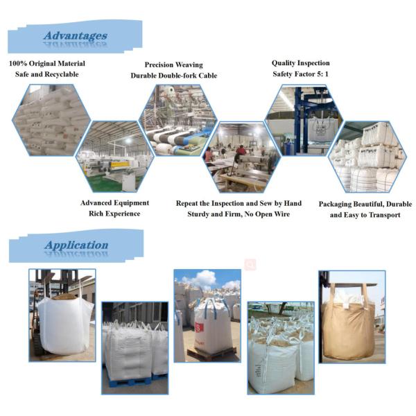 Облегченная тонна FIBC кладет сумку в мешки 100% PP анти- статической девственницы проводную слон