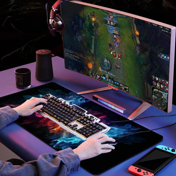 Stocked Gaming Mouse Pad with Custom Sublimation Print and Natural Rubber Material