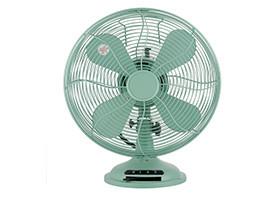 3 Speed Strong Wind Retro Metal Desk Fan , American Market Decorative Desk Fan