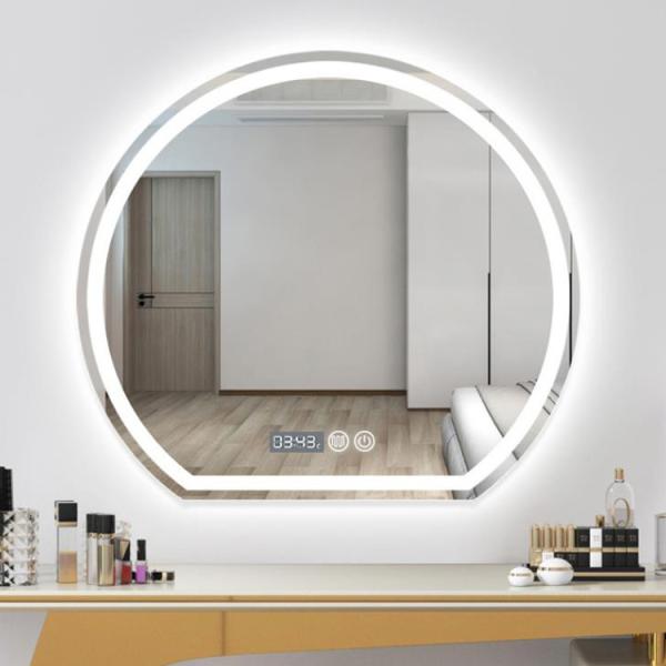 3000K - 6000K Bluetooth Music Mirror Customized Round LED Vanity Mirror