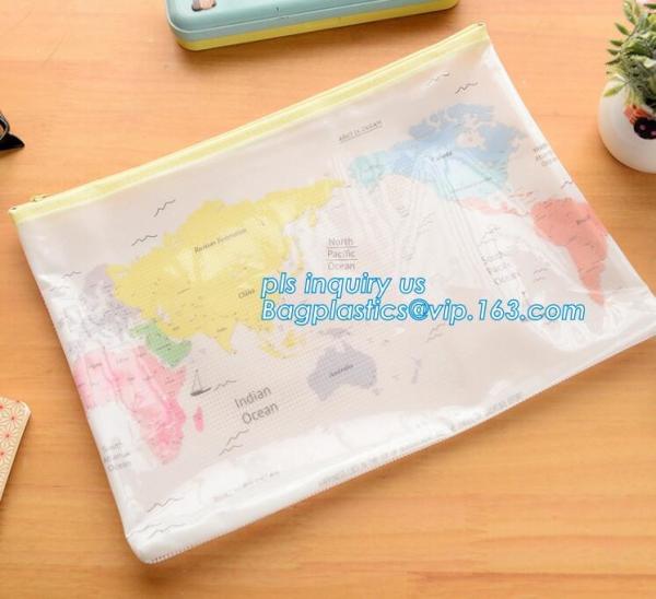 PVC slider promotional packaging bag, pe zipper bag/zipper document bag/zipper file folder bag,Mesh Bag File Document Ba
