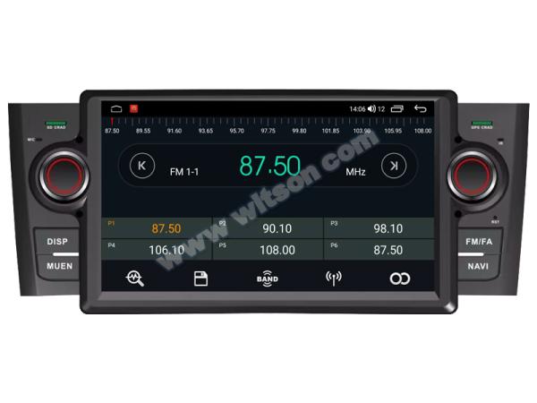 Ecrã de 7 estilo OEM sem DVD Deck Para Fiat Linea Grande Punto 2007-2012 Car Multimedia Stereo