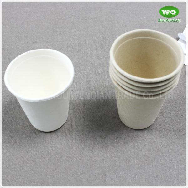 8oz Sugarcane Pulp Cup Compostable And Degradable 100%  Coffee Cups Recyclable  Cups Freezer Safe Plant pulp Cups