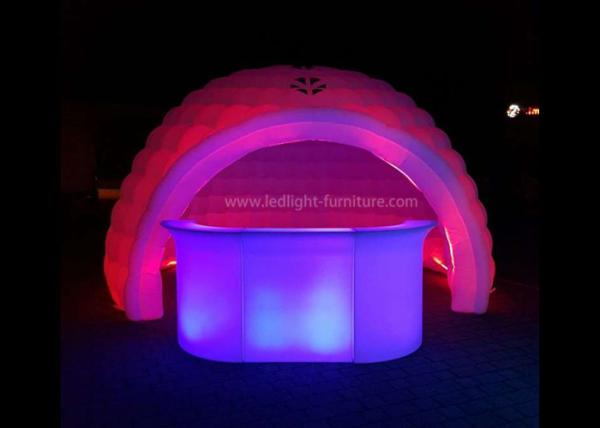 16 cores que mudam a barraca inflável do iglu do diodo emissor de luz para o evento/negócio do partido mostram