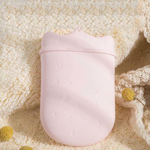 Прозрачная мягкая силиконовая бутылка с горячей водой для облегчения боли в пояснице спины шея плечи Theopy