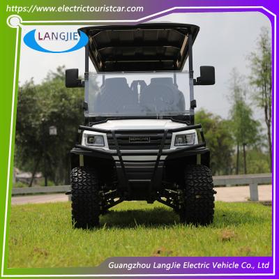 4 Persons 48V Battery Electric Cars With Black Seat Zero Emissions Electric Hunting Car