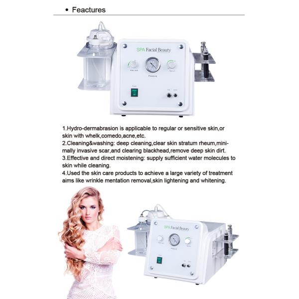 Stainless Steel Hydrafacial Beauty Machine 150W Diamond Microdermabrasion Facial Machine