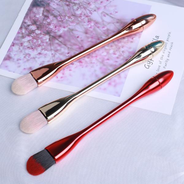 Eco Friendly Plastic Classic Foundation Brush , Setting Powder Brush High Grade