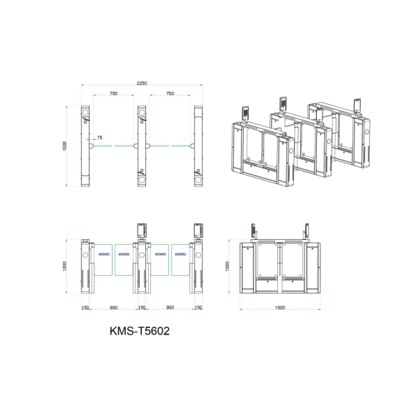 Commercial Speed Gate Turnstile With RFID Visitor Management, Quiet Operation, Smart Access Recognition, And Full Data Tracking