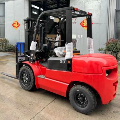 2.5T 3.5T 4.5T Solid Type Diesel Forklift Truck Heavy Duty Dual Mast Outdoor Use