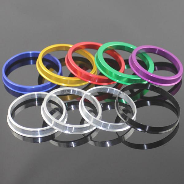 CNC Machined Super Thin Aluminum Hub Ring With Anodize Coatings For Wheel Tuning