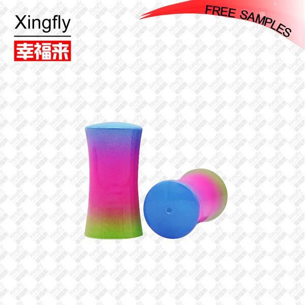 Xingfly Polvo de uñas Cap estampado en caliente Logotipo Material plástico