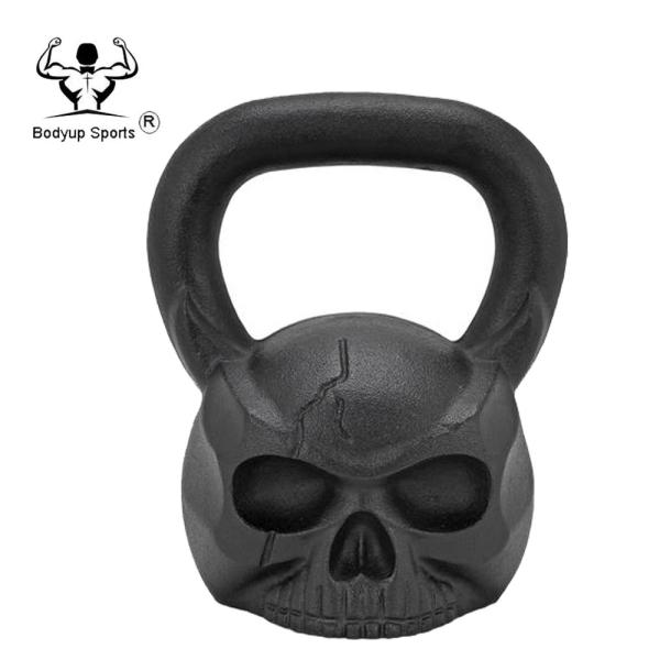 Powder Painting Cast Iron Training Skull Kettlebell
