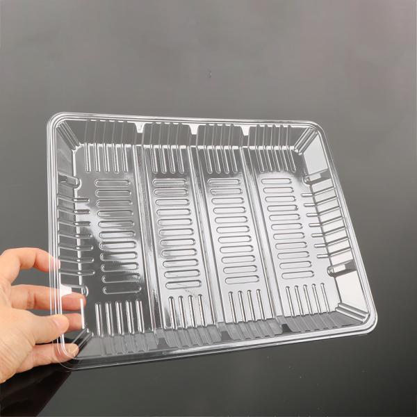 Bandejas vegetais descartáveis da segurança alimentar 190x140x20mm