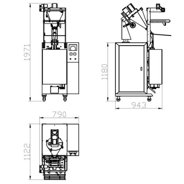 Машина упаковки 1122mm саше меда точности 2.5KW 1% незаконная форменная