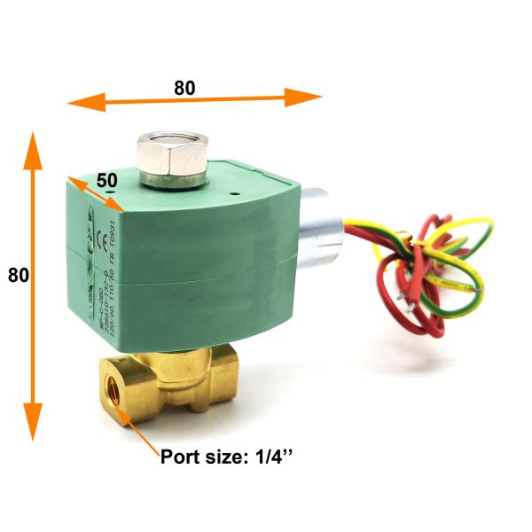 ASCO Type 8262H232 1/4'' Inch 2 - Way Brass Solenoid Valve Direct Operated 262 Seires
