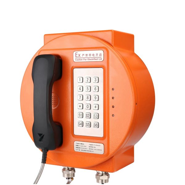 Explosion Proof Telephone with Strong Noise Canceling IP66 Protection and Aluminium Alloy Enclosure for Hazardous Areas