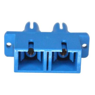 Duplex Fiber St To Sc Adapter Multimode Polymer Sleeve Plastic Flange