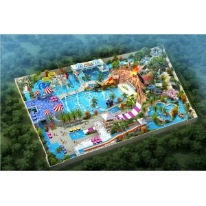 Safe Customized Theme Water Park Conceptual Design For Amusement Park