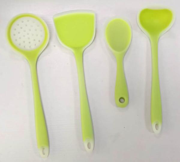 Kitchen Utensil Silicone Mold Tools 4 Pieces Cooking Set BPA Free FDA Approved
