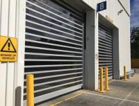 Portão revestido com comando remoto, de alumínio de 220 mm