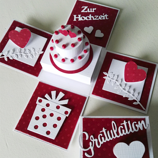 Boîte en gros qui respecte l'environnement de présent d'explosion de Noël de Diy de boîte-cadeau de surprise