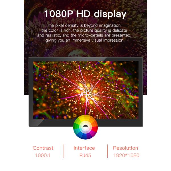 4G LTE Option RK3399 Wall Mounted POE Touchscreen Full HD 17.3 inch Android Tablet