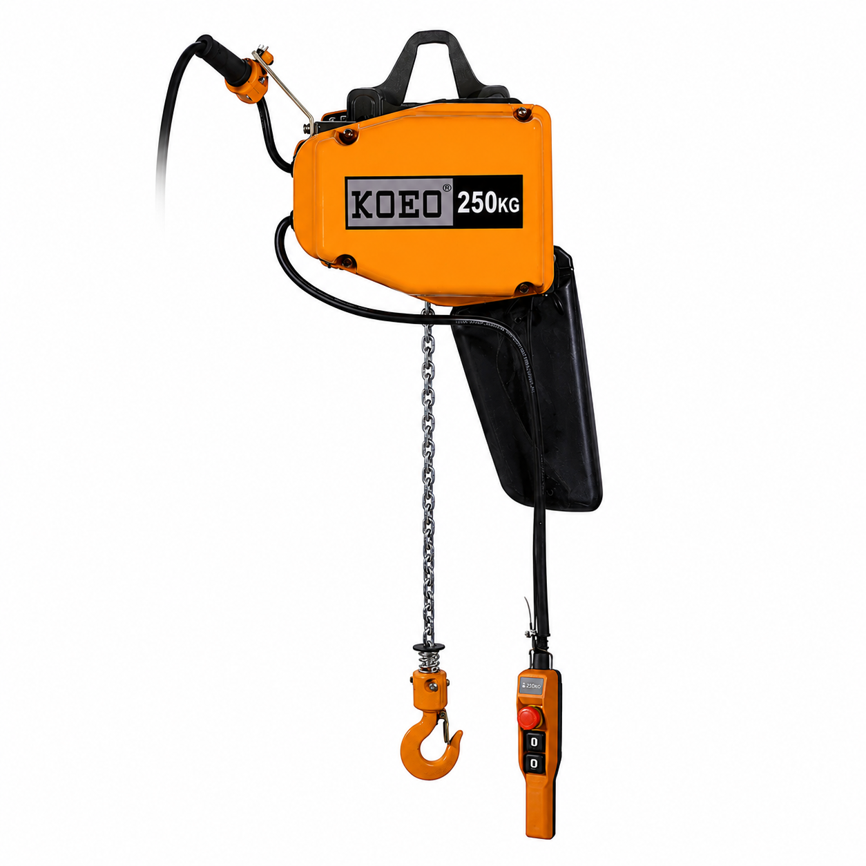 250kg Compact Electric Hoist 220V Single Phase Chain Hoist Low Noise For
