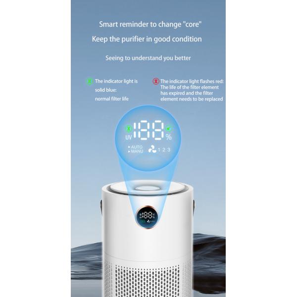 Ультрафиолетовый свет перезаряжаемые очистителя воздуха для дома с фильтром H13 HEPA