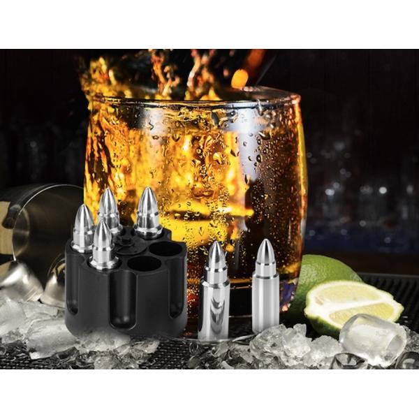 45*12MM SS304 Bullet Metal Retro Cooler Silver Mirror Polishing